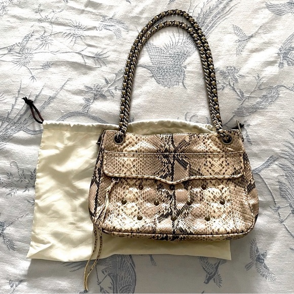 Rebecca Minkoff | Snakeskin Swing Shoulder / Crossbody Bag - Picture 1 of 10